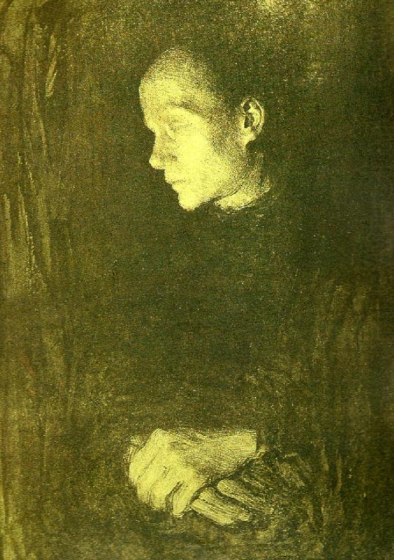 kathe kollwitz arbetarkvinna i profil china oil painting image